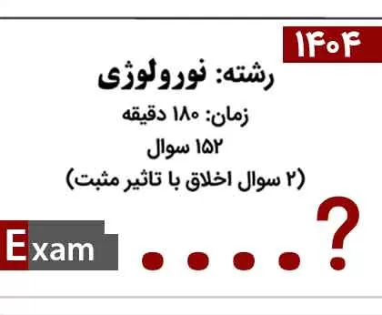 مجموعه سوالات ارتقا نورولوژی  1404