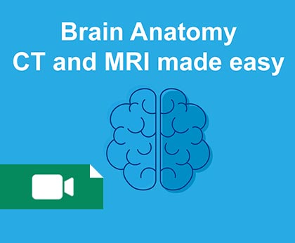 تدریس آناتومی کامل و تومور‌ها مغزی  به همراه سی تی و ام آر آی مغز
